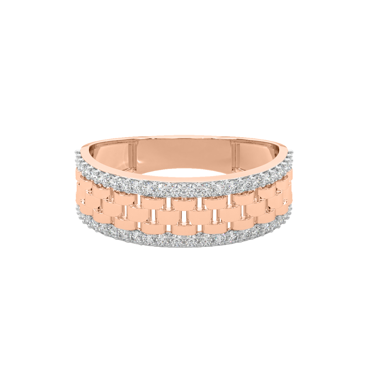 Koa Round Diamond Engagement Ring